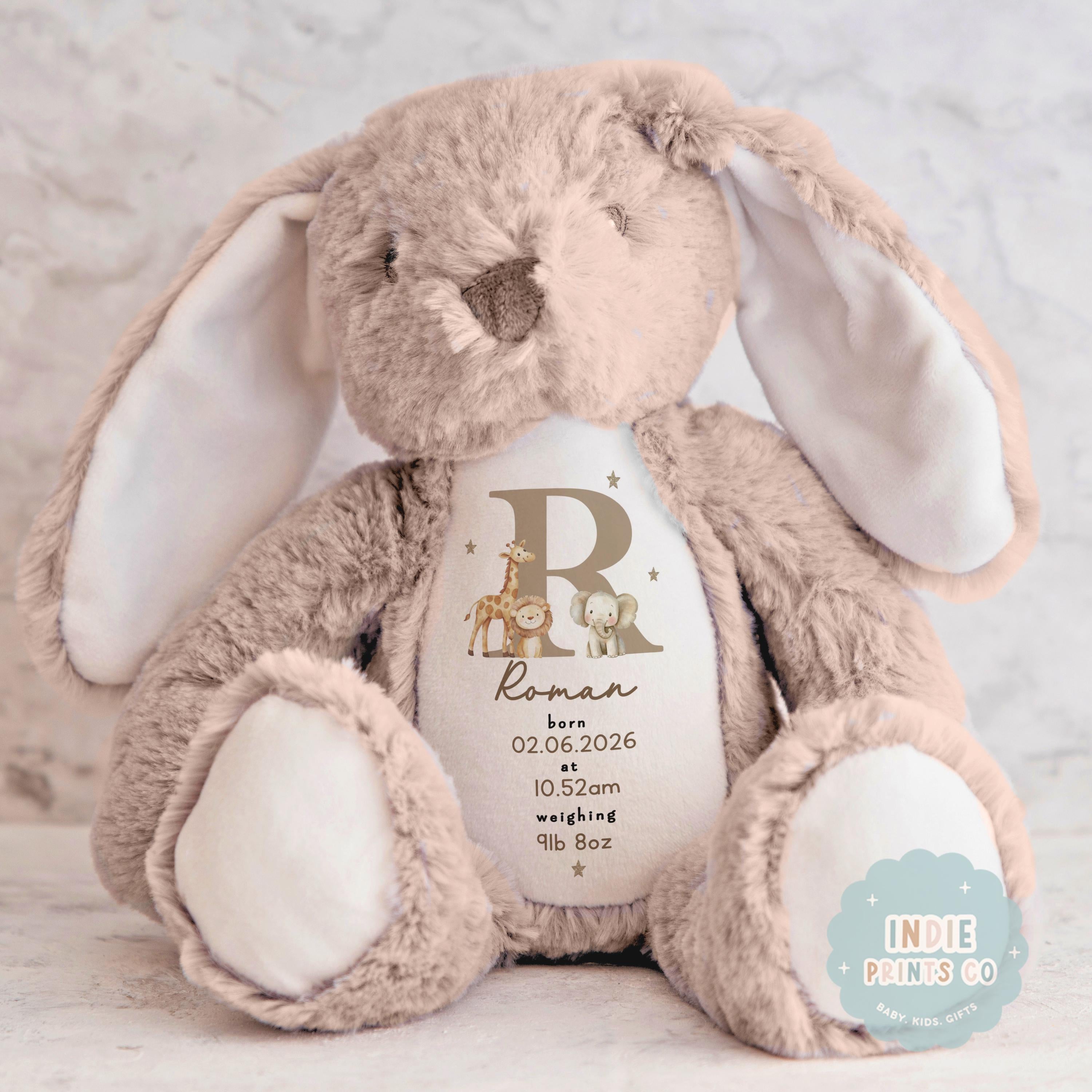 Personalised New Baby Poem Soft Toy