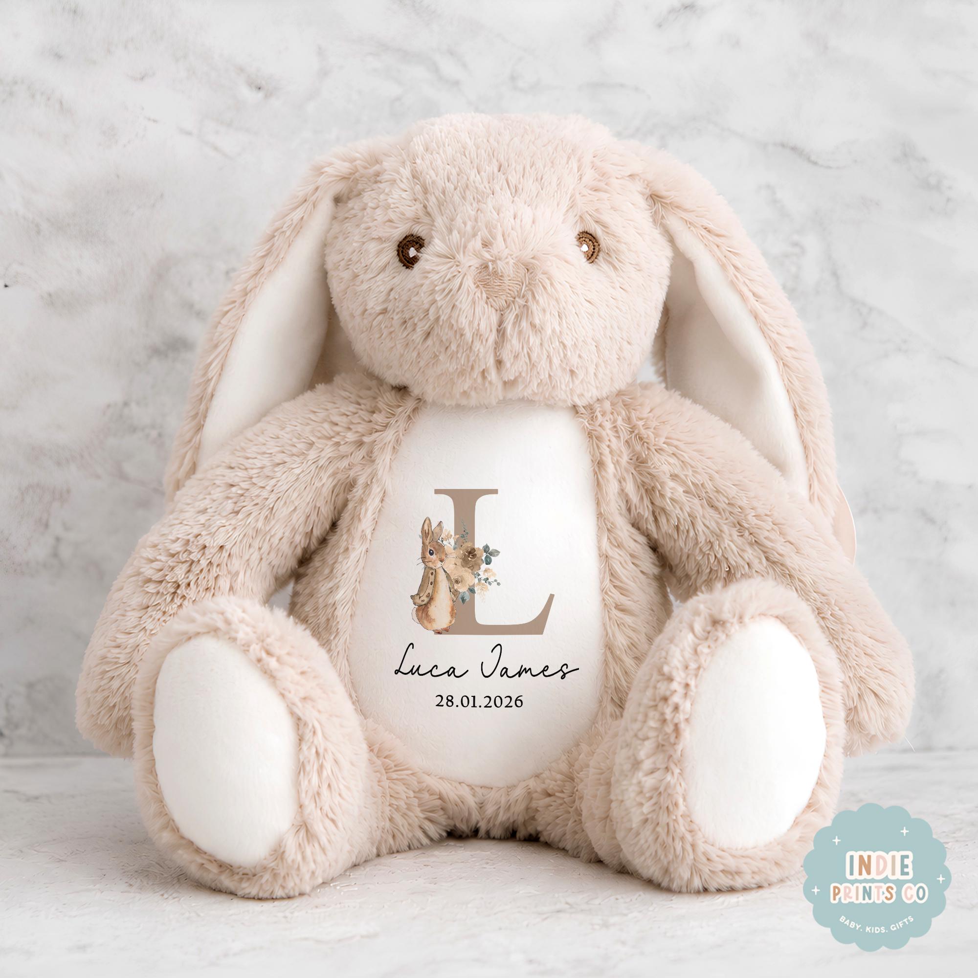 Personalised Baby Birth Details Soft Toy