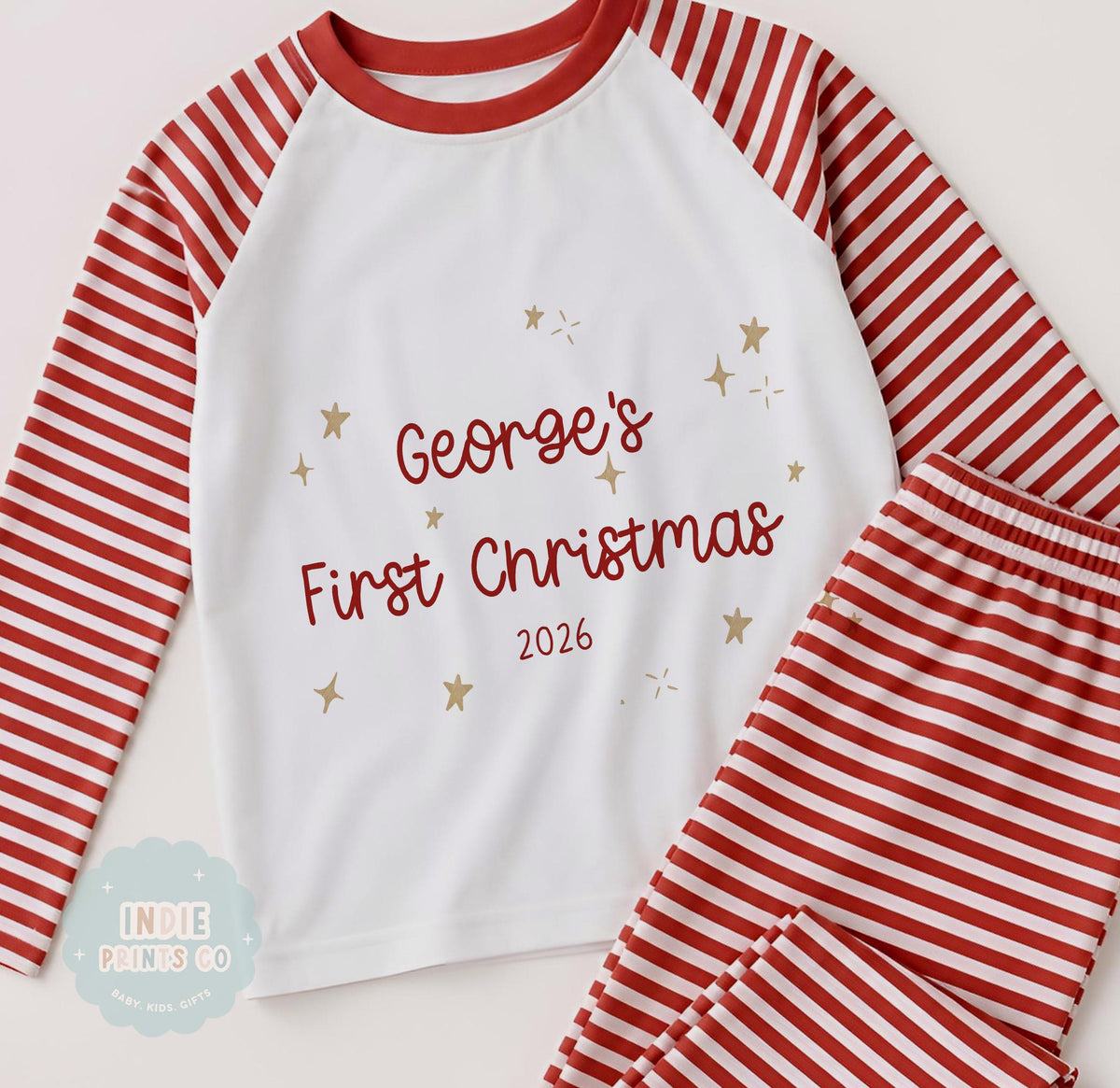 Personalised Baby First Christmas Outfit 2026