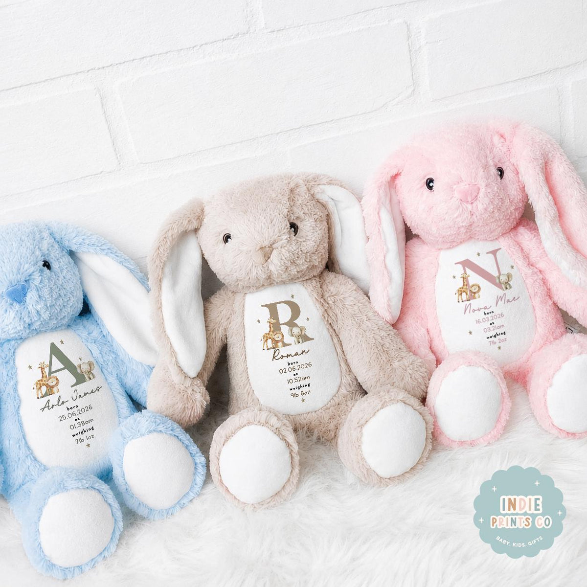 Personalised New Baby Poem Soft Toy