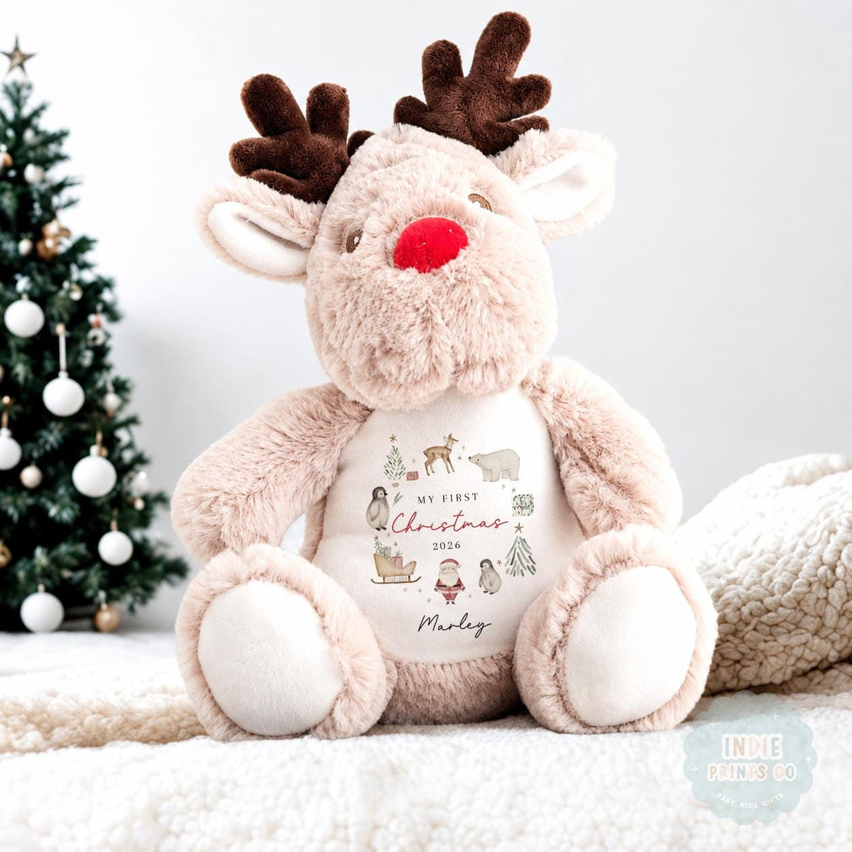 Personalised First Christmas Pyjamas, Baby Christmas Outfit, My 1st Christmas 2026, New Baby Gift, Boys Christmas Sleepsuit, Newborn Xmas