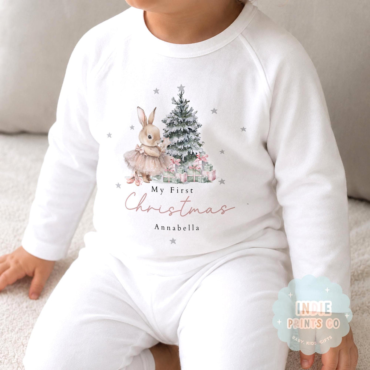 Personalised Baby Girl First Christmas Outfit 2026