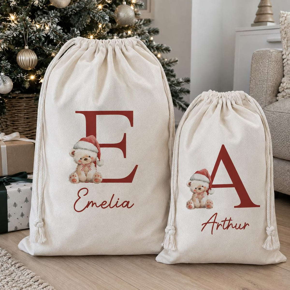 Personalised Initial Santa Sack