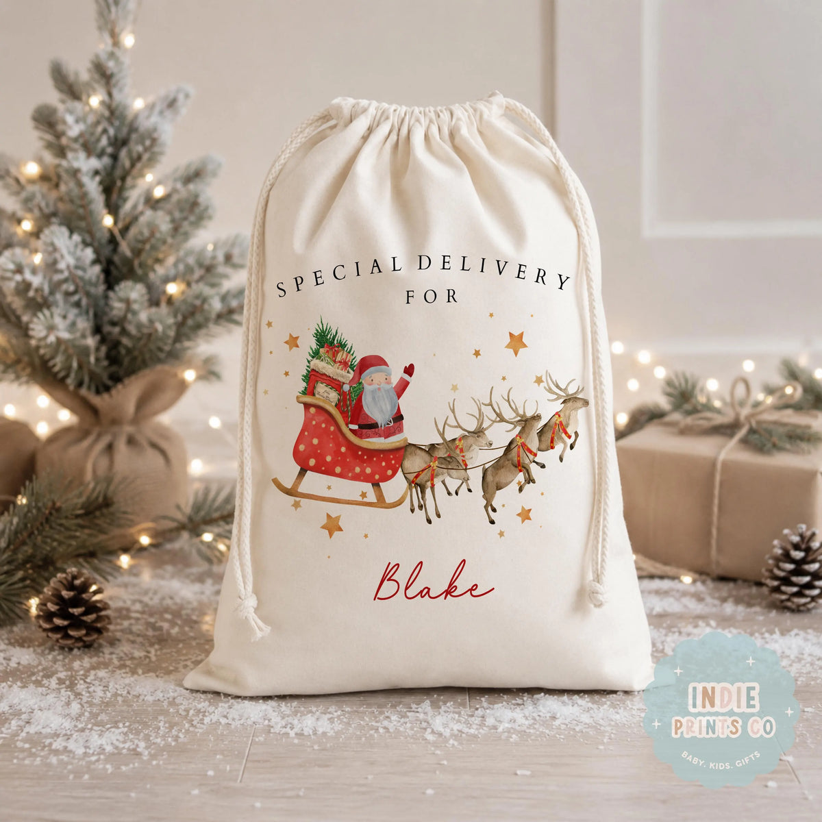 Personalised Christmas Gift Sack