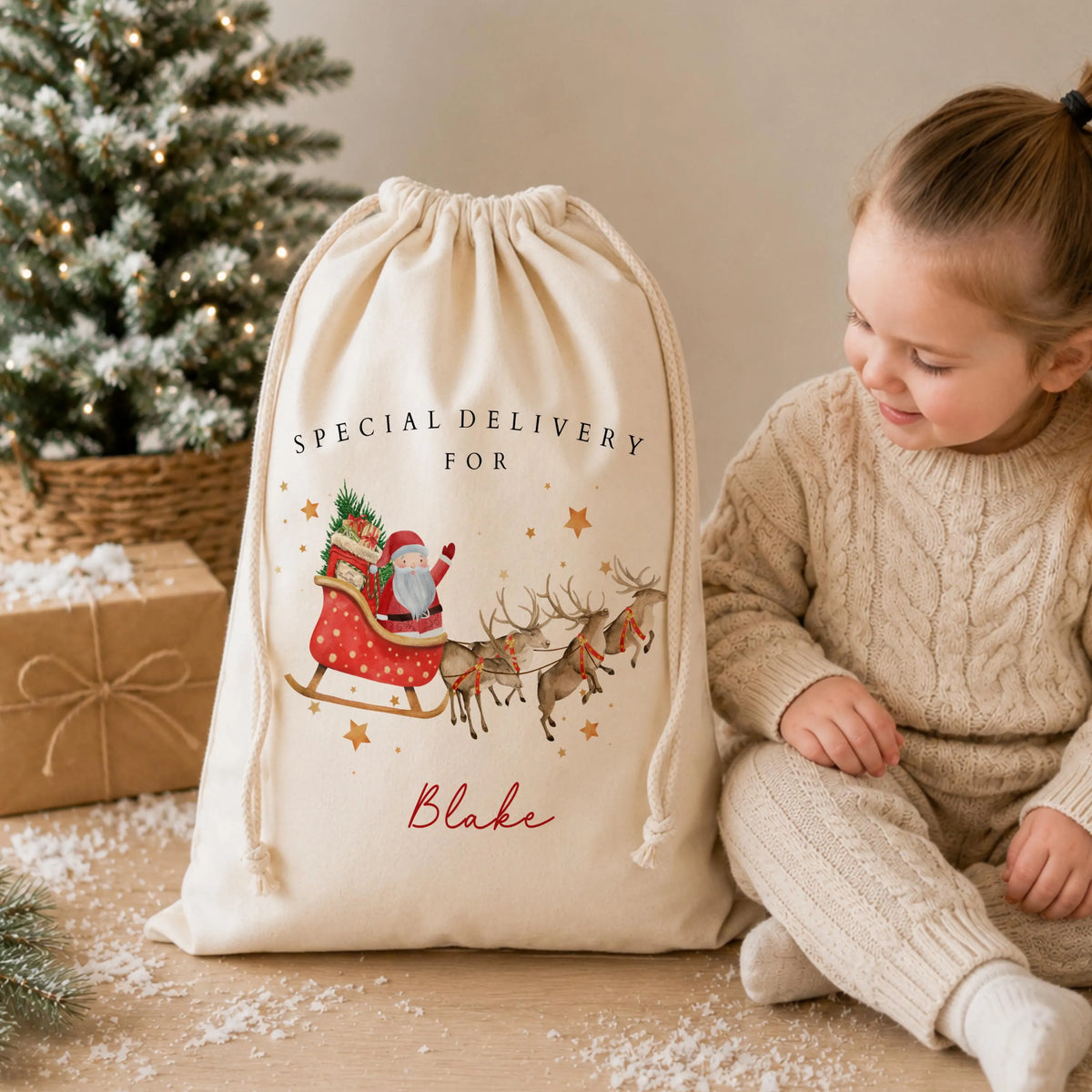 Personalised Christmas Gift Sack