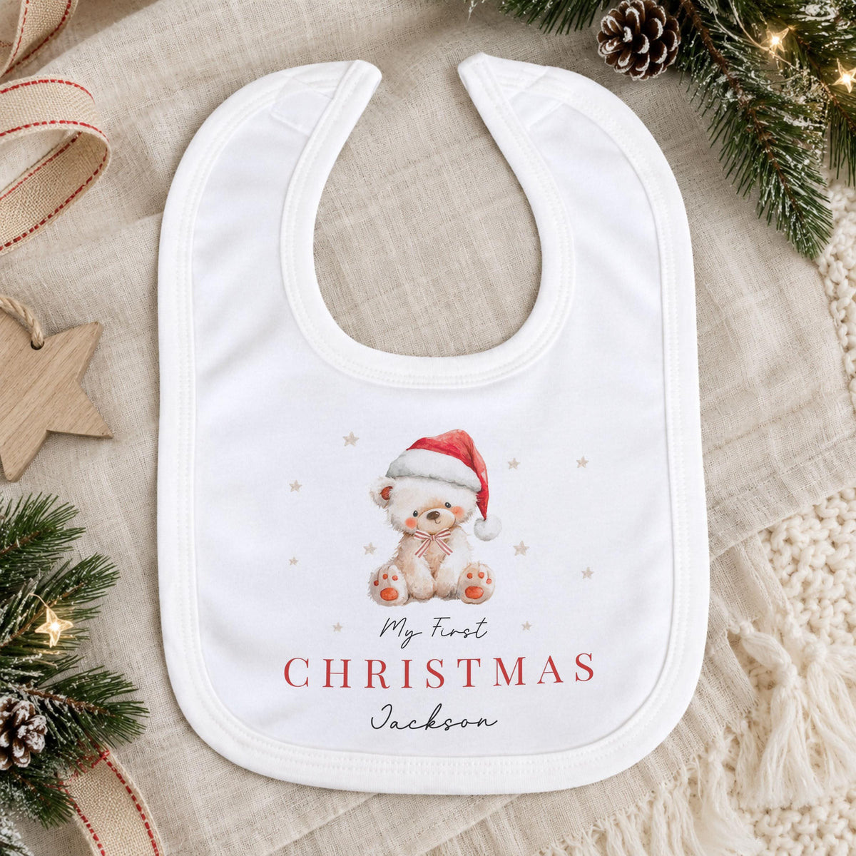 Personalised Baby First Christmas Babygrow, Boys Girls 1st Christmas Sleepsuit, Baby Xmas Outfit, Newborn Christmas Gift